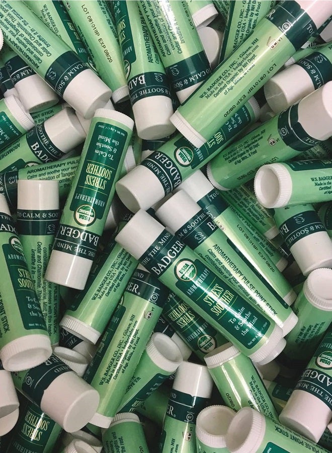 Badger Stress Soother Balm, Aromatherapy Balm Stick, Certified Organic, Aromatherapy Oil, Essential Oil Roller, 0.6 oz - Image 5