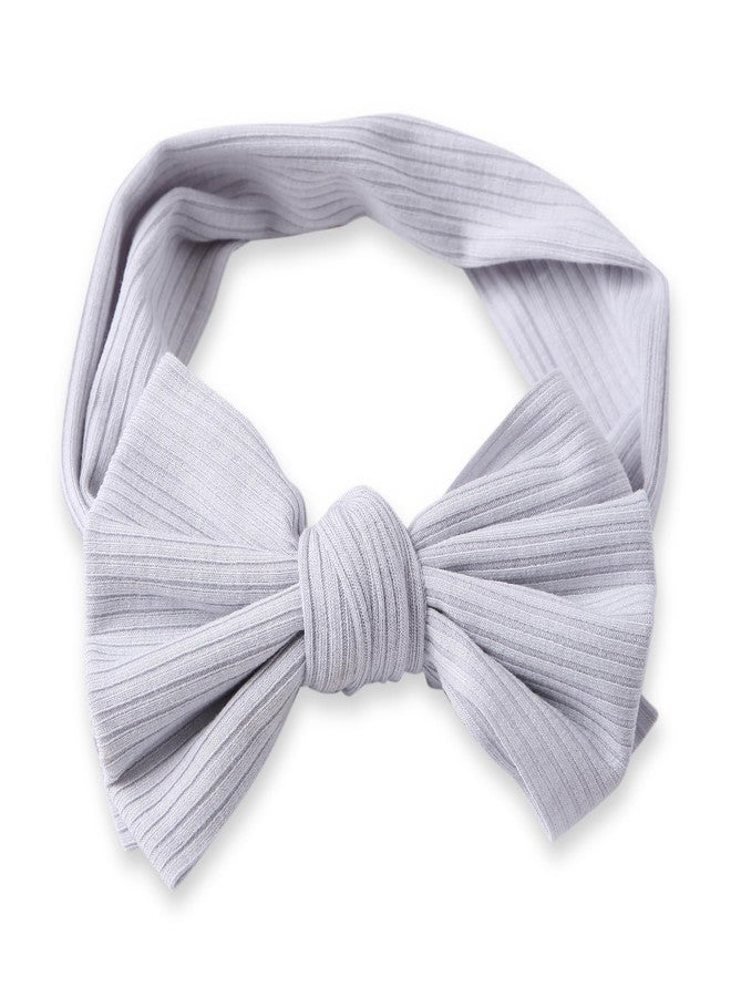 Arendelle Pure Cotton Headband with Grey Bow Knot for Babies (0-2 Years) [AHA399] - Image 2