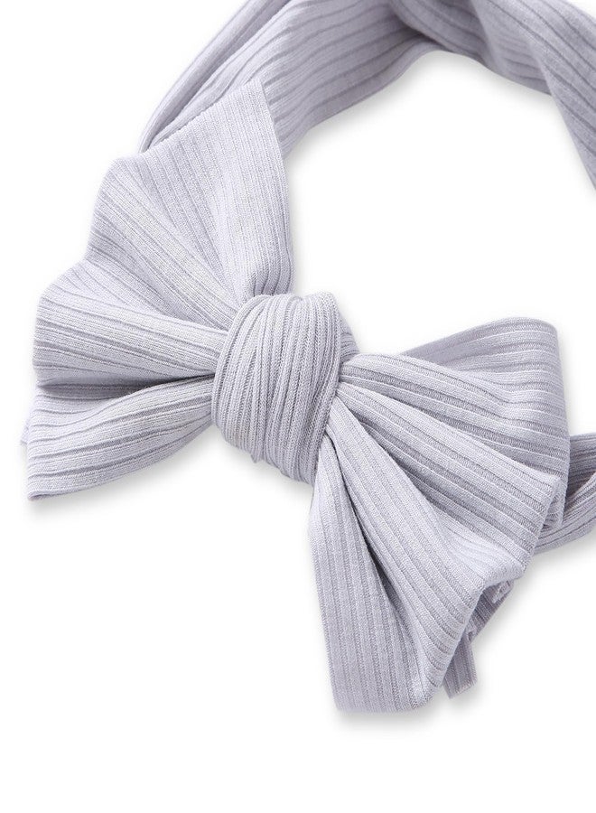 Arendelle Pure Cotton Headband with Grey Bow Knot for Babies (0-2 Years) [AHA399] - Image 3