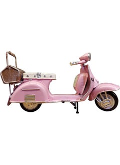 Generic Art Deco Home Vespa Mini Pink Scale 1:12 Motorbike Vespa Scooter Figure | Vintage Pink Scooter Vespa Retro Motorcycle Model  - Image 1