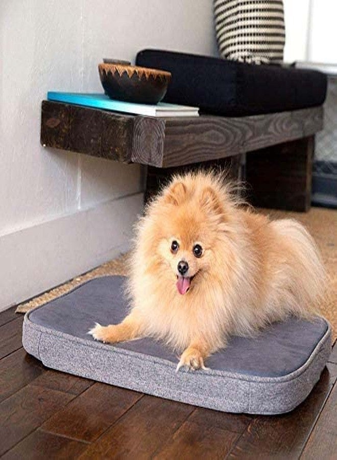 Fluffy's Snooz Dog Bed (Memory_Foam Dog Bed, Dog Bed, Puppy Bed, Pet Bed) Dog Crate Pad, Dog Crate Bed (Grey,Small) - Image 3