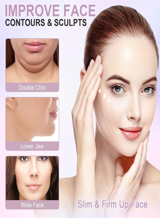 FERNIDA V Line Lifting Mask Chin Strap, FERNIDA Soft V Shaped Face Mask Chin Cheek Lift Band Jaw Exerciser for Women and Men, Pink - Image 4