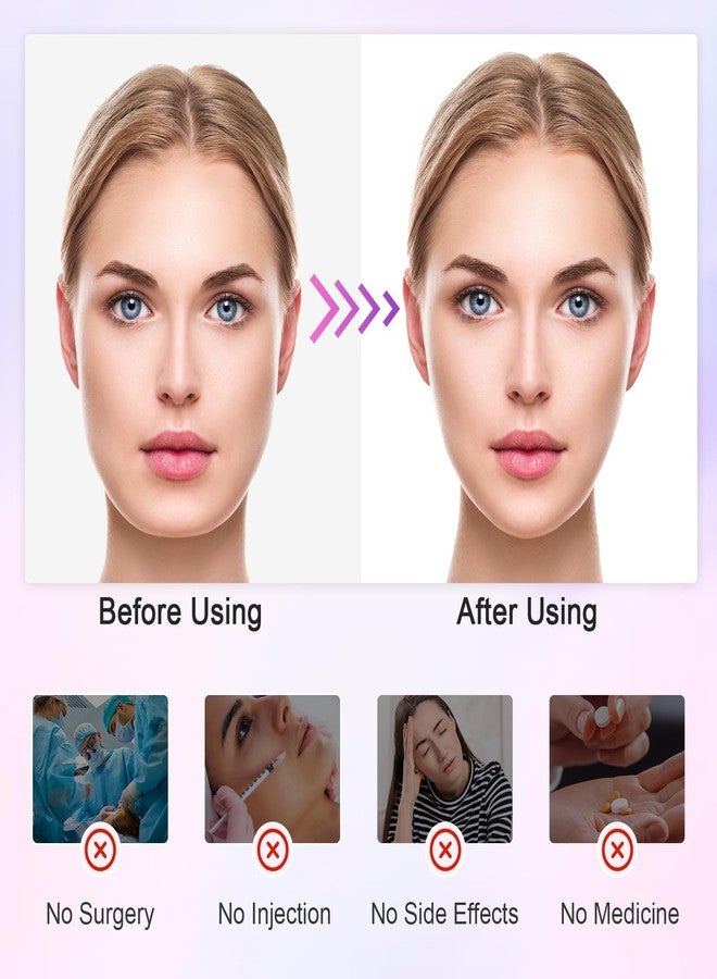 FERNIDA V Line Lifting Mask Chin Strap, FERNIDA Soft V Shaped Face Mask Chin Cheek Lift Band Jaw Exerciser for Women and Men, Pink - Image 3