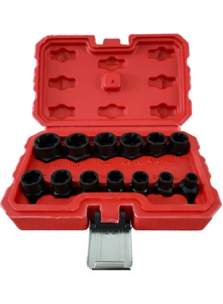 13-Piece Damaged Bolt Removal Socket Set Black 18.00X5.20X12.00cm - pzsku/ZB8853FF10D3C37A53890Z/45/1753182215/2ae87159-ad31-40da-9aa4-077b5bdf9033