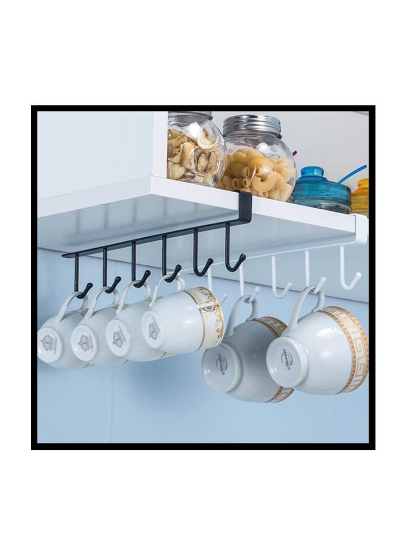 Mug and kitchen utensil holder with 6 metal handles - Image 2