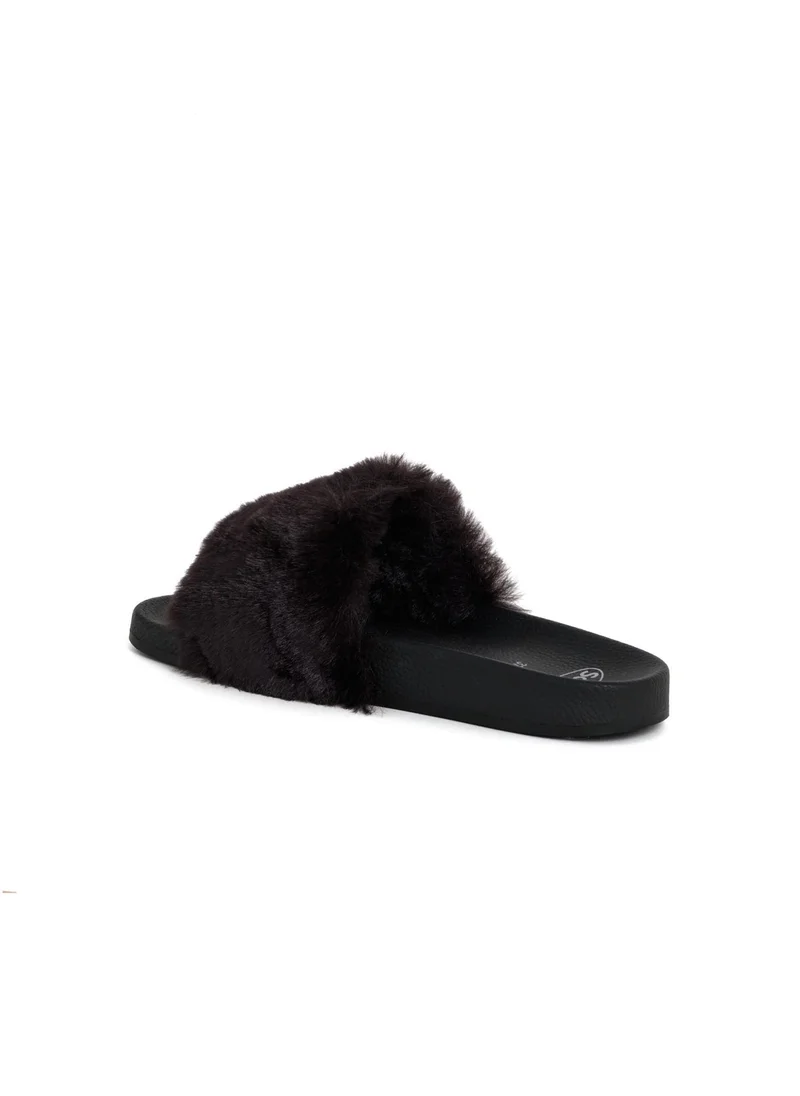 Scholl SLIDE BLACK FUR