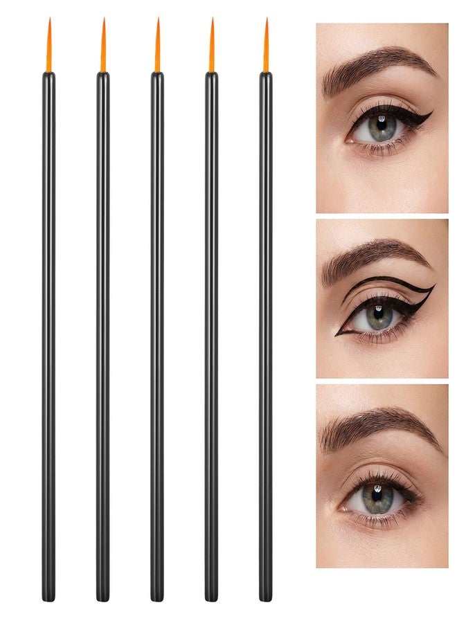 Xosjska 100 Pack Disposable Eyeliner Brush, Eyelash Serum Brushes, Ultra-Fine Tip, Lip & Eye Lash Makeup Tool, Eyeshadow Applicator Eye Lash Wands Makeup Tool, Easy to Use - Image 5