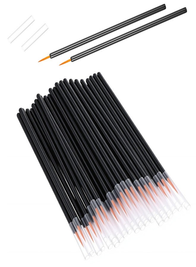 Xosjska 100 Pack Disposable Eyeliner Brush, Eyelash Serum Brushes, Ultra-Fine Tip, Lip & Eye Lash Makeup Tool, Eyeshadow Applicator Eye Lash Wands Makeup Tool, Easy to Use - Image 1