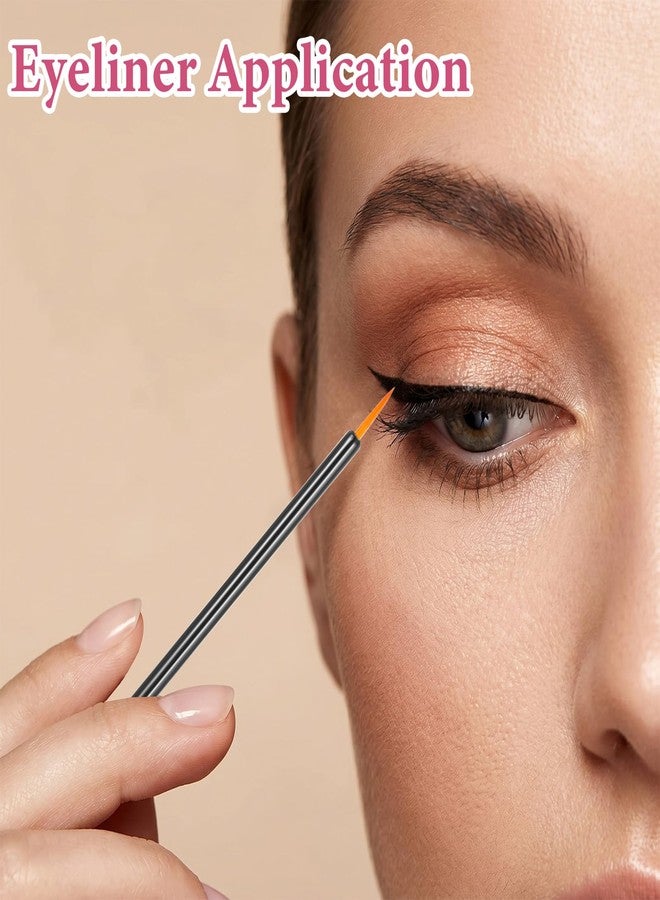 Xosjska 100 Pack Disposable Eyeliner Brush, Eyelash Serum Brushes, Ultra-Fine Tip, Lip & Eye Lash Makeup Tool, Eyeshadow Applicator Eye Lash Wands Makeup Tool, Easy to Use - Image 2