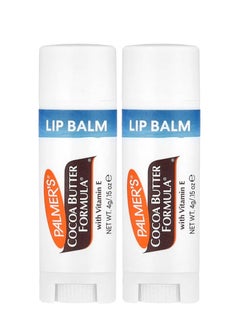 Cocoa Butter Formula with Vitamin E Softens Smooths Lip Balm 2 Pack 0.15 oz (4 g) Each