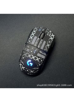 Anti-slip Mouse Stickers Logitech GPW One Or Two Generation GPROX Special All-inclusive Sweat-absorbent Anti-sweat Hand Stickers Lizard Skin-Color:gpw Second Generation [black Printing Set-full Package]]
