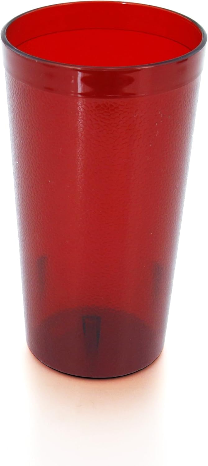 New Star Foodservice New Star Foodservice  RestaurantGrade Beverage Tumblers Red Set of 72 16 oz 
