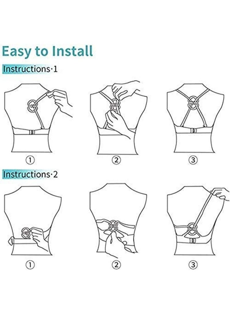 9PCS Adjustable Conceal Bra Strap Clips Holder - Image 3