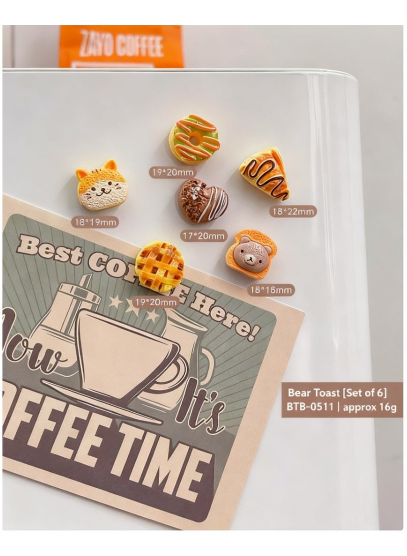 شاو تشن مجموعة مغناطيس الثلاجة المكونة من 12 قطع ، ملصقات ثلاجة مغناطيس الراتنج 3D ، ملصقات الثلاجة المنزلية على شكل مغناطيس إبداعي جميل(نمط عشوائي) - Image 2