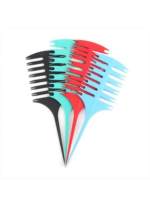 Weaving & Sectioning Foiling Comb, Hair Highlight Sectioning Comb, Weaving and Sectioning Foiling Comb Highlight Dye Hair Tool for Hair Coloring Highlighting Microbraiding Dyeing Sectioning Comb