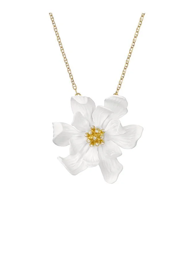 Ted Baker FUKANYA: Furled Flower Enamel Pendant Necklace