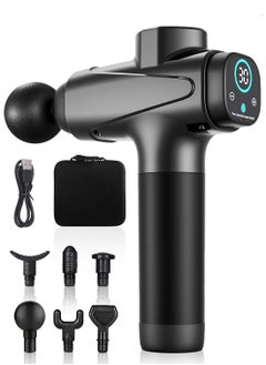 EqiEch Professional Deep Percussion Ultra Quiet Hand Held Deep Tissue Muscle Massager With 30 Speeds And 6 Massage Heads  - Image 1