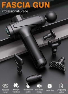 EqiEch Professional Deep Percussion Ultra Quiet Hand Held Deep Tissue Muscle Massager With 30 Speeds And 6 Massage Heads  - Image 2