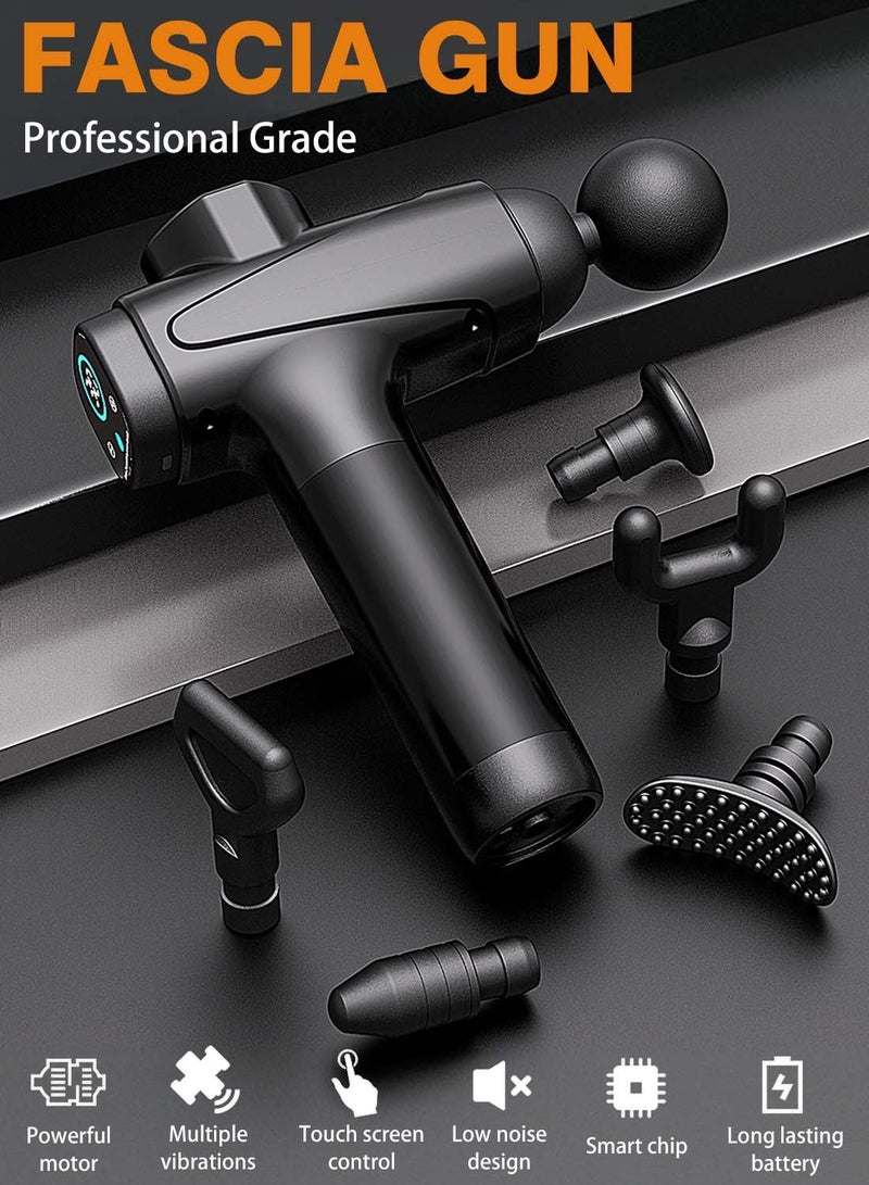EqiEch Professional Deep Percussion Ultra Quiet Hand Held Deep Tissue Muscle Massager With 30 Speeds And 6 Massage Heads  - Image 2