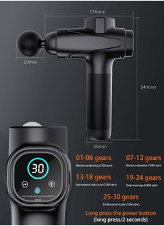 EqiEch Professional Deep Percussion Ultra Quiet Hand Held Deep Tissue Muscle Massager With 30 Speeds And 6 Massage Heads  - Image 5