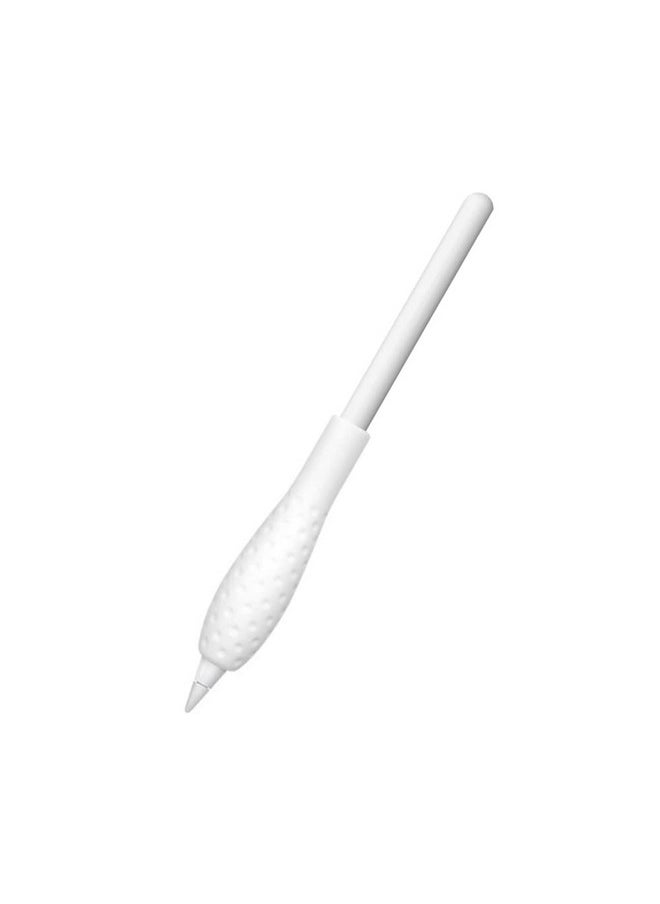 ProElife - Ergonomics Grip Holder Silicone Protective Sleeve Cover For Apple Pencil 1St 2Nd Generation Ipad Pro 11'' 12.9'' 2021 2020 2018 Stylus Accessories Kits (White) - Image 1