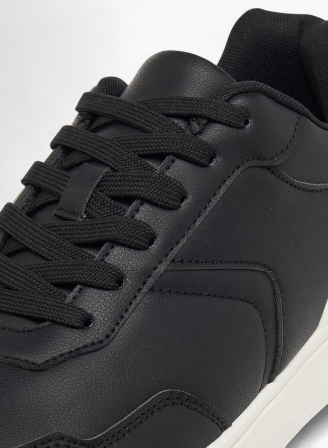 LBL by Shoexpress Men's Panelled Sneakers with Lace-Up Closure - Image 4