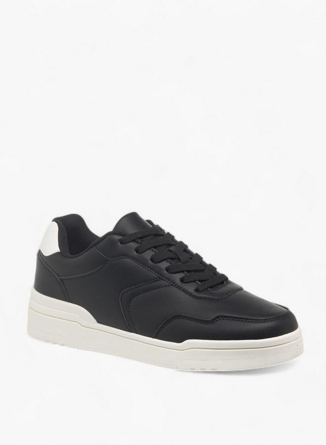 LBL by Shoexpress Men's Panelled Sneakers with Lace-Up Closure - Image 1