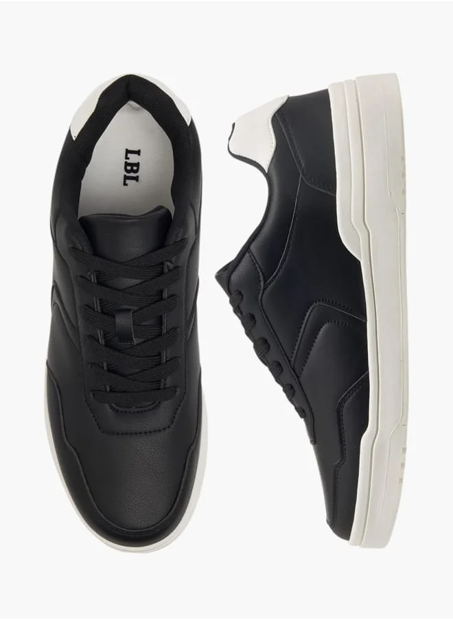 LBL by Shoexpress Men's Panelled Sneakers with Lace-Up Closure