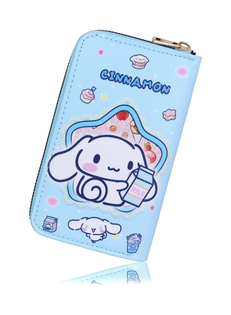 عام محفظة أنيمي سينامورول محفظة أنيمي سينامورول محفظة بسحاب محفظة جلد صناعي محفظة طويلة محفظة نسائية نسائية - Image 1