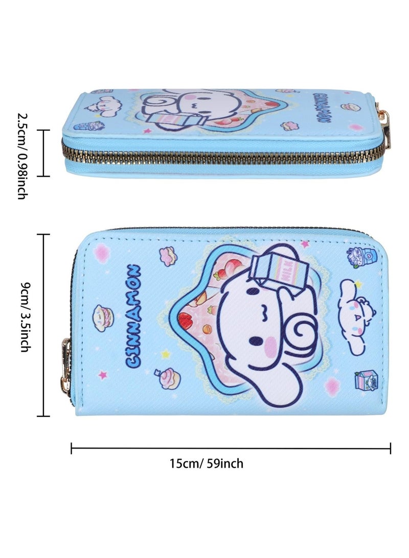 عام محفظة أنيمي سينامورول محفظة أنيمي سينامورول محفظة بسحاب محفظة جلد صناعي محفظة طويلة محفظة نسائية نسائية - Image 3