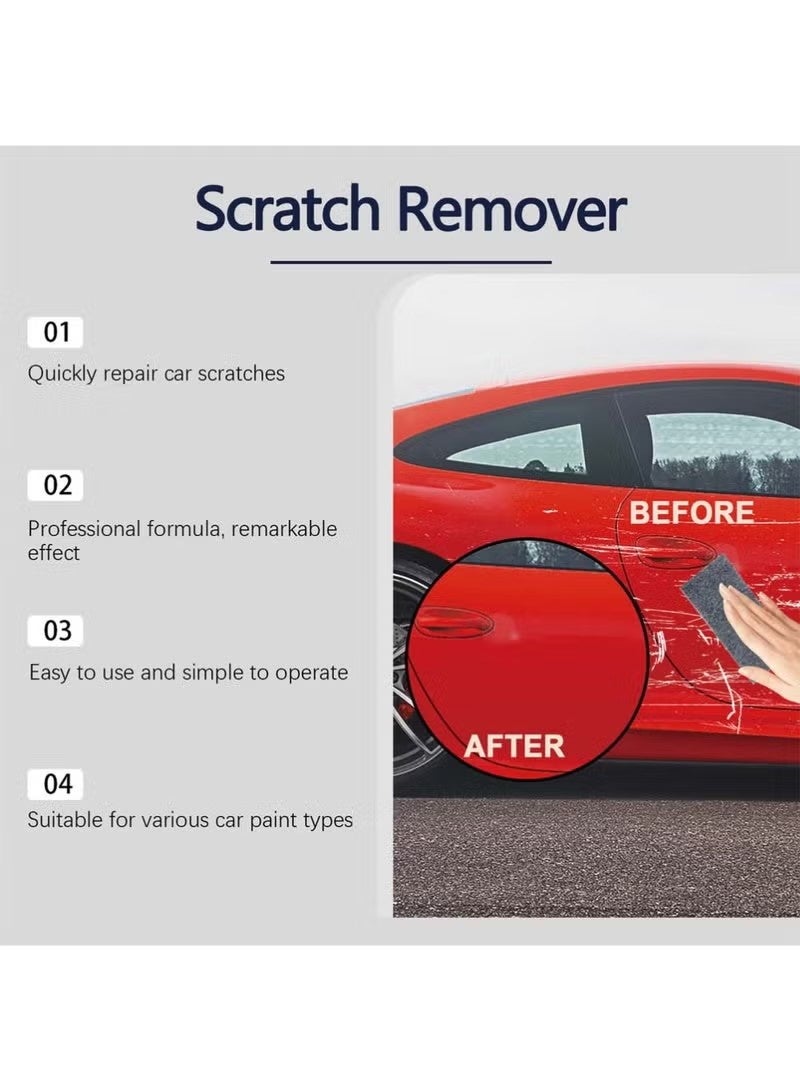 Homonth Car Scratch Remover 60g and 6 PCS Multi-Purpose Nano Magic Cloth, Nano Sparkle Cloth Car Polish Scratches Remover, Easy to Repair Small Scratched Water Spots Scratch Car Remover for All Car - Image 4