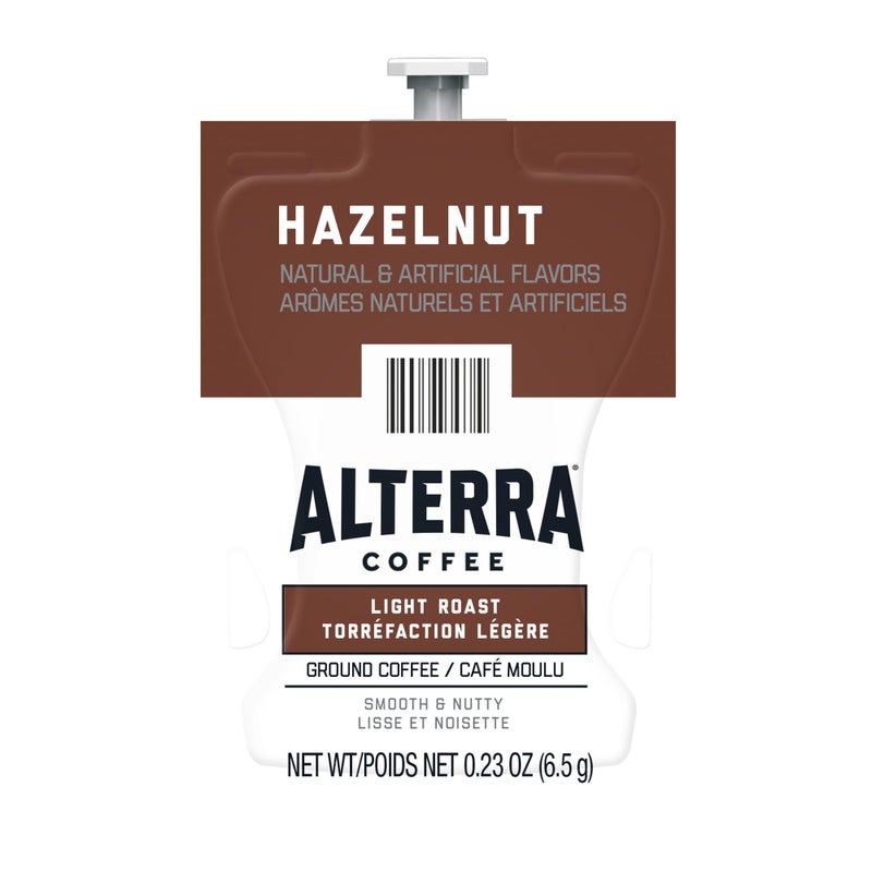 Flavia Alterra Hazelnut Coffee Freshpacks works only with Flavia Brewers, Light Roast (Case of 100) - Image 1