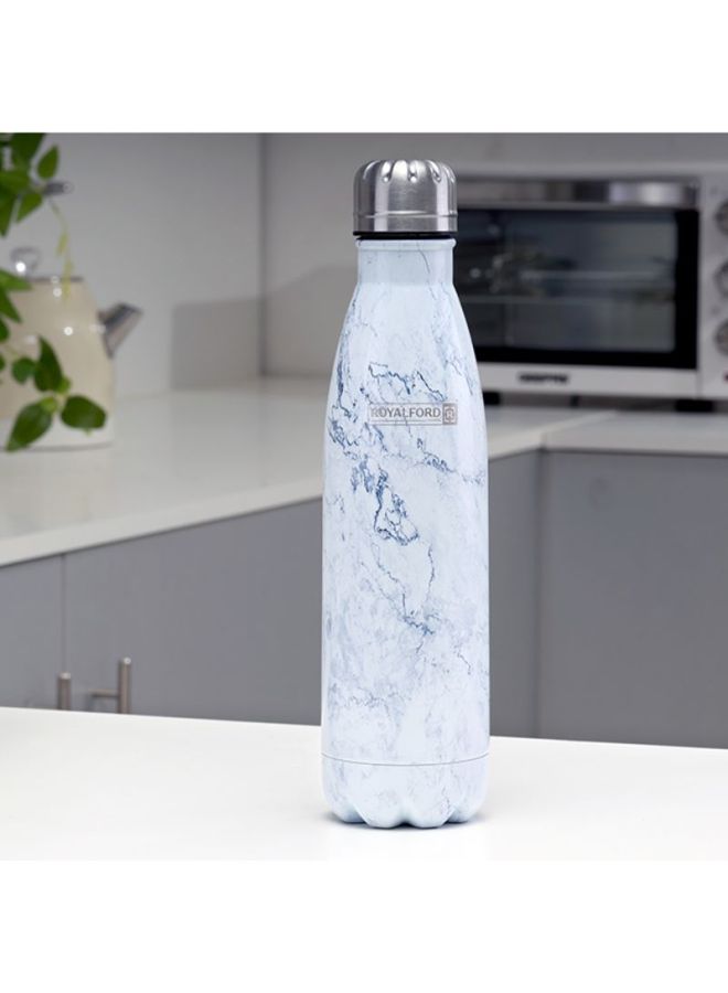 Royalford Ss Vacuum Water Bottle 500Ml 7Cm X27Cm Multicolor White/Grey/Silver 500ml - Image 1