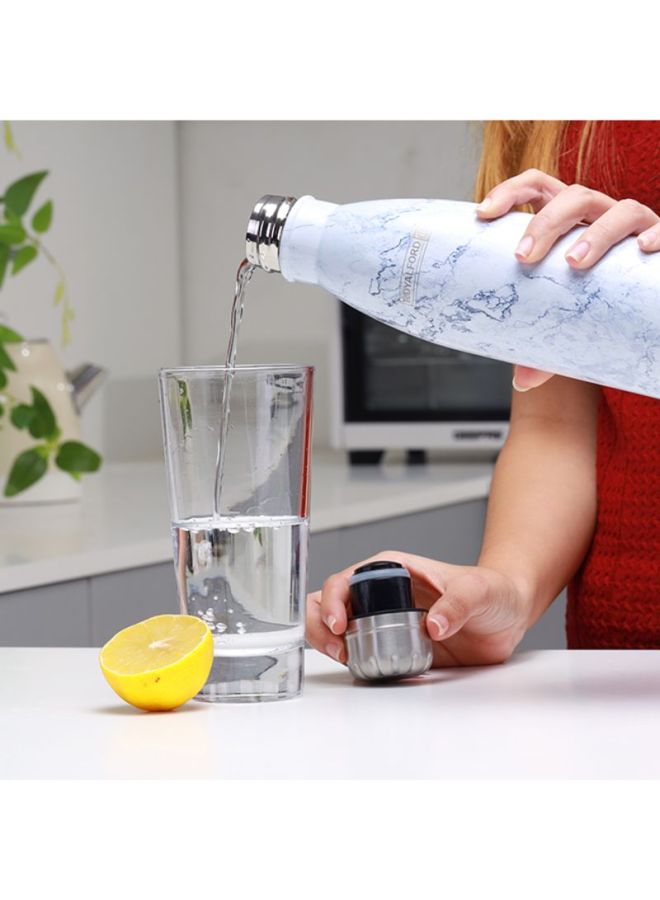 Royalford Ss Vacuum Water Bottle 500Ml 7Cm X27Cm Multicolor White/Grey/Silver 500ml - Image 4