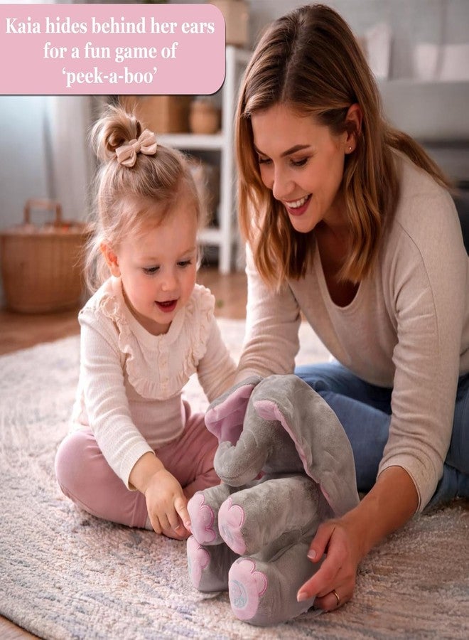 WEPTIX Peek-a-Boo Elephant Stuff Toy for Baby, Toddlers and Kids - Musical Soft Plush Animal Toy with Flappy Ears - Color As Per Stock- (Elephant Stuff) - Image 4