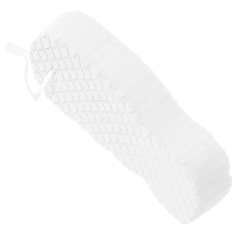 Soft Embossed White Bath Sponge For Newborns Gentle Skin Cleansing Reusable Baby Wash Scrubber - Image 2
