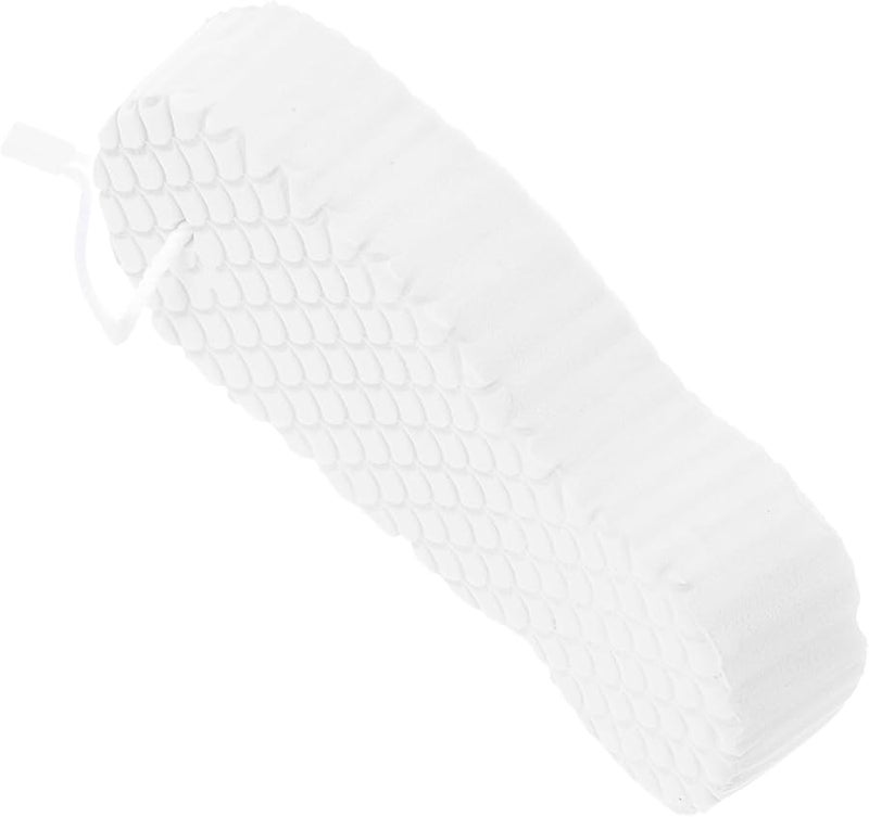 Soft Embossed White Bath Sponge For Newborns Gentle Skin Cleansing Reusable Baby Wash Scrubber - Image 1