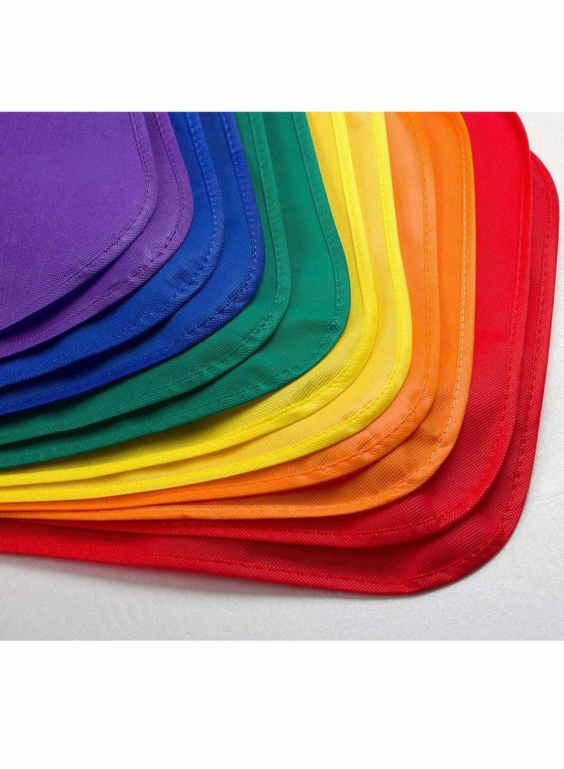 KASTWAVE 12 Pieces Kids Painting Aprons Children's Fabric Art Smock for Cooking, Baking and Crafts, 6 Colors - Image 4