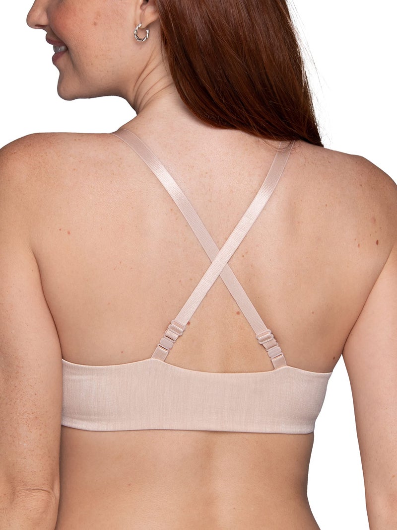 Vanity Fair Women's Front Closure Bra with No-Poke Underwire (34B-44DDD),Average Figure - Beige,34D - Image 4