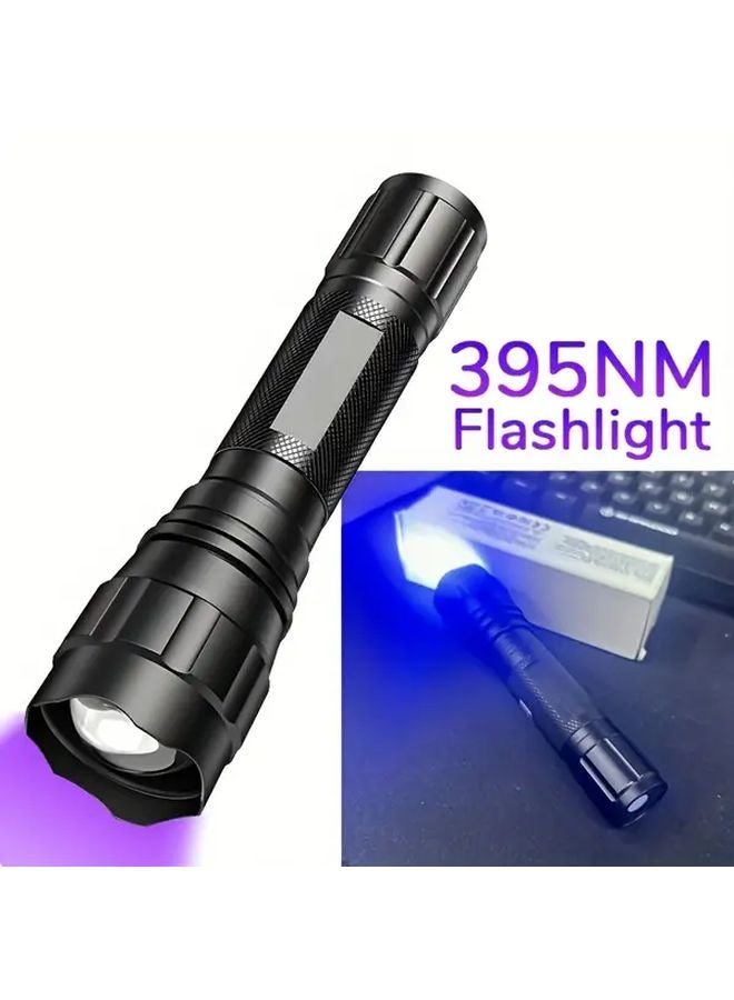 USB Rechargeable UV Black Light Flashlight For Detection And Resin Curing - Image 1