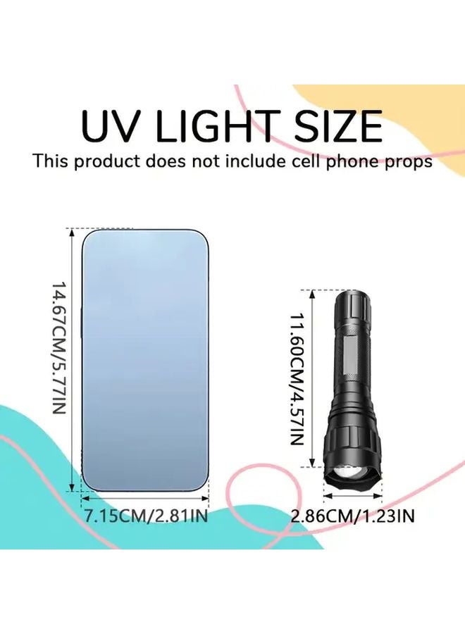 USB Rechargeable UV Black Light Flashlight For Detection And Resin Curing - Image 4