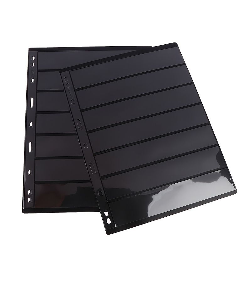 7 Row Stamp Album For Sports Stamps Cards And Coin Collection 4 Pcs Loose Stamp Pages - Image 1