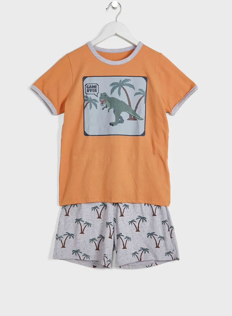 Cotton On Kids Printed Pyjama Set