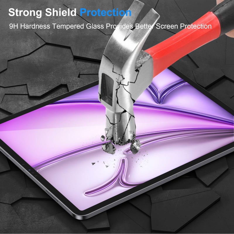 SIBEITU 2 Pack Screen Protector for iPad Air 13 Inch M3 2025 & M2 2024 (7th/6th Generation), HD Scratch Resistent Film for iPad Air 7th/6th Gen, Case Friendly & Apple Pencil Compatible Touch Sensitive - Image 4