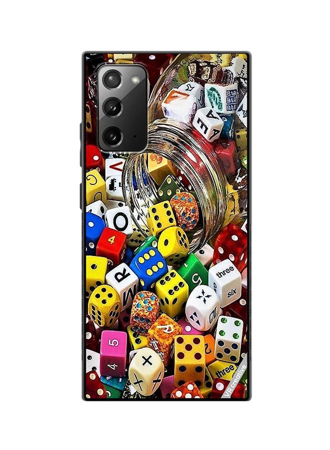 VR CREATIVE Protective Case Cover For Samsung Galaxy Note20 5G Ludo Design Multicolour - Image 1