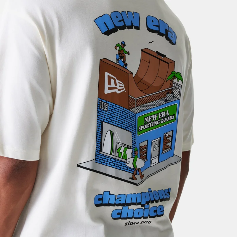 NEW ERA White Men's Brand Graphic T-Shirt for Men | Best Price UAE