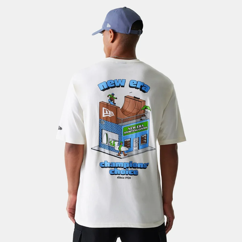 NEW ERA White Men's Brand Graphic T-Shirt for Men | Best Price UAE