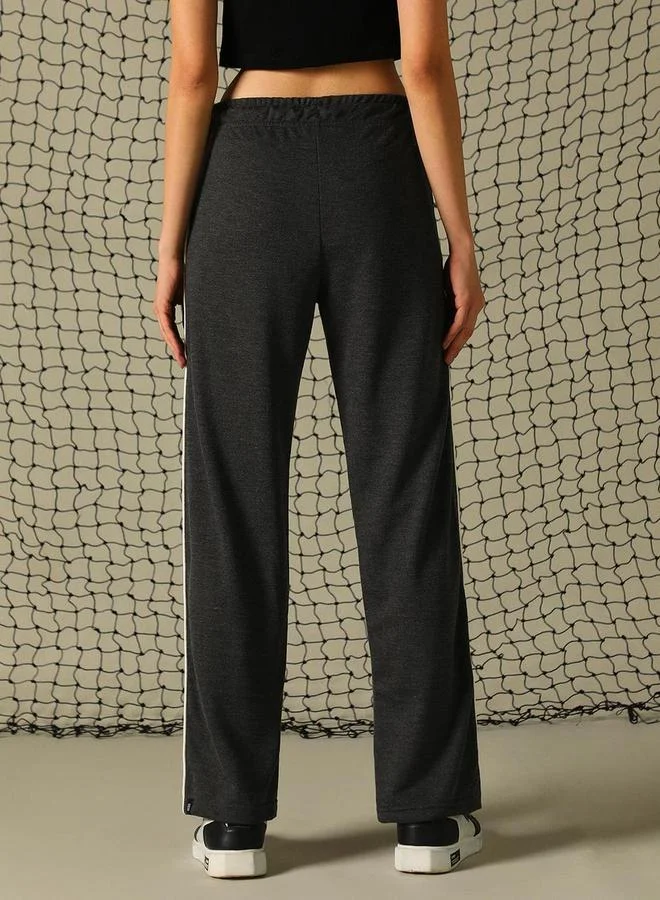 Hubberholme Hubberholme Graphic Print Pants with Contrast Detail