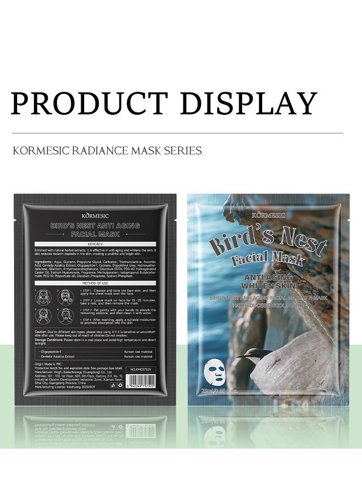 Kormesic 5 packs Bird's Nest Mask 25ml - Hydrating & Revitalizing - Image 2