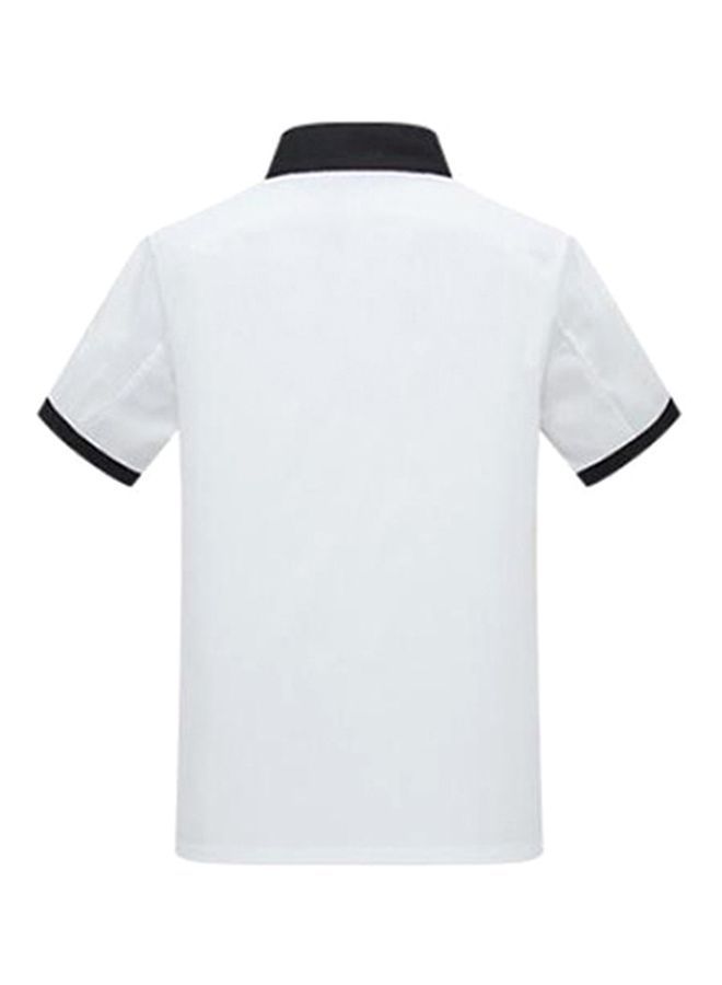 Y&D Pocket Detailed Chef Coat White/Black XL - Image 2